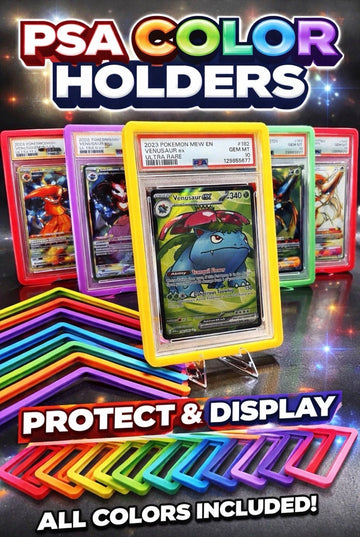 PSA Graded Card Slab Silicone Bumper Pokémon Guard Protector Case | 10 Colors