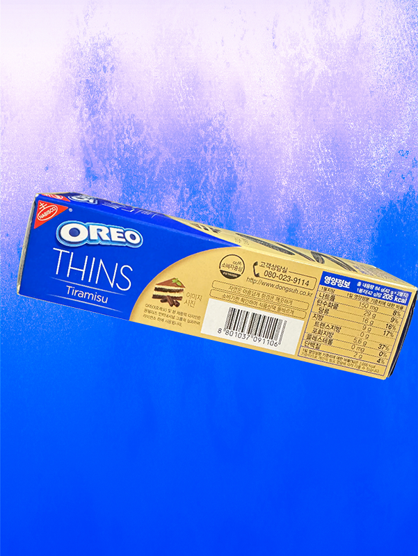 Oreo Thins Tiramisu - 80g (Korea)